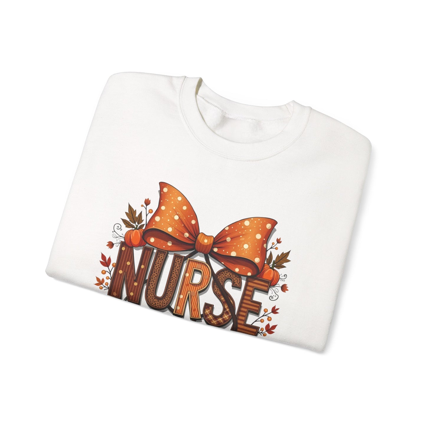 Nurse Crewneck Sweatshirt, DTF Transfer, Cozy Nursing Gift, Nurse Appreciation, Cute Nurse Apparel, Fall Fashion, Autumn Style