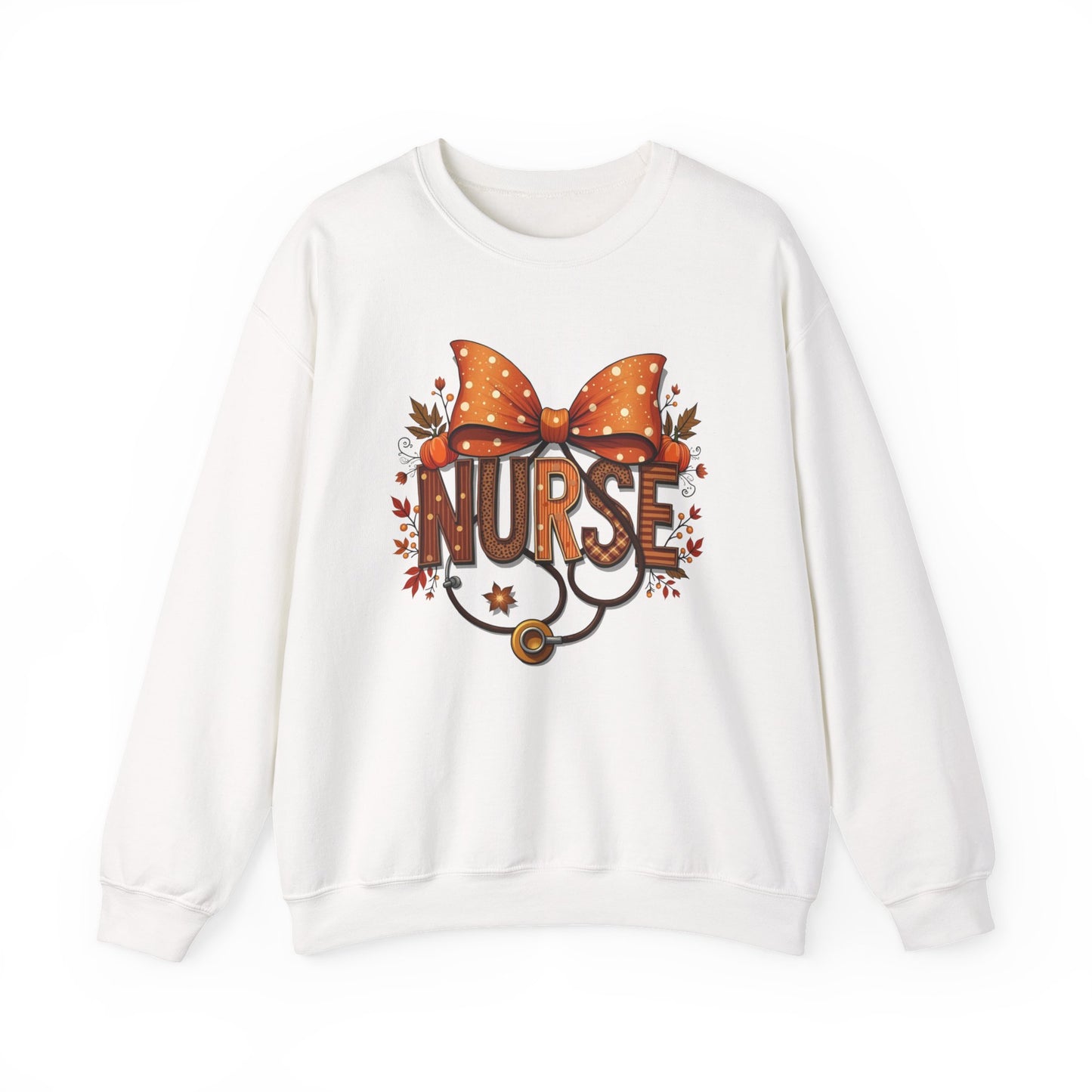 Nurse Crewneck Sweatshirt, DTF Transfer, Cozy Nursing Gift, Nurse Appreciation, Cute Nurse Apparel, Fall Fashion, Autumn Style