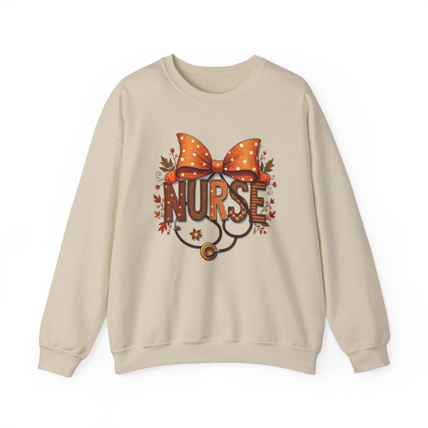 Nurse Crewneck Sweatshirt, DTF Transfer, Cozy Nursing Gift, Nurse Appreciation, Cute Nurse Apparel, Fall Fashion, Autumn Style