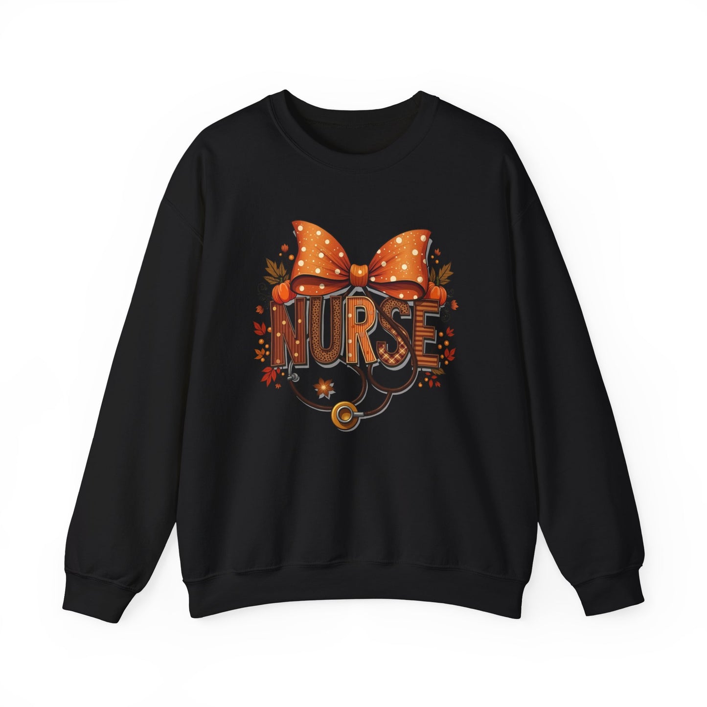 Nurse Crewneck Sweatshirt, DTF Transfer, Cozy Nursing Gift, Nurse Appreciation, Cute Nurse Apparel, Fall Fashion, Autumn Style