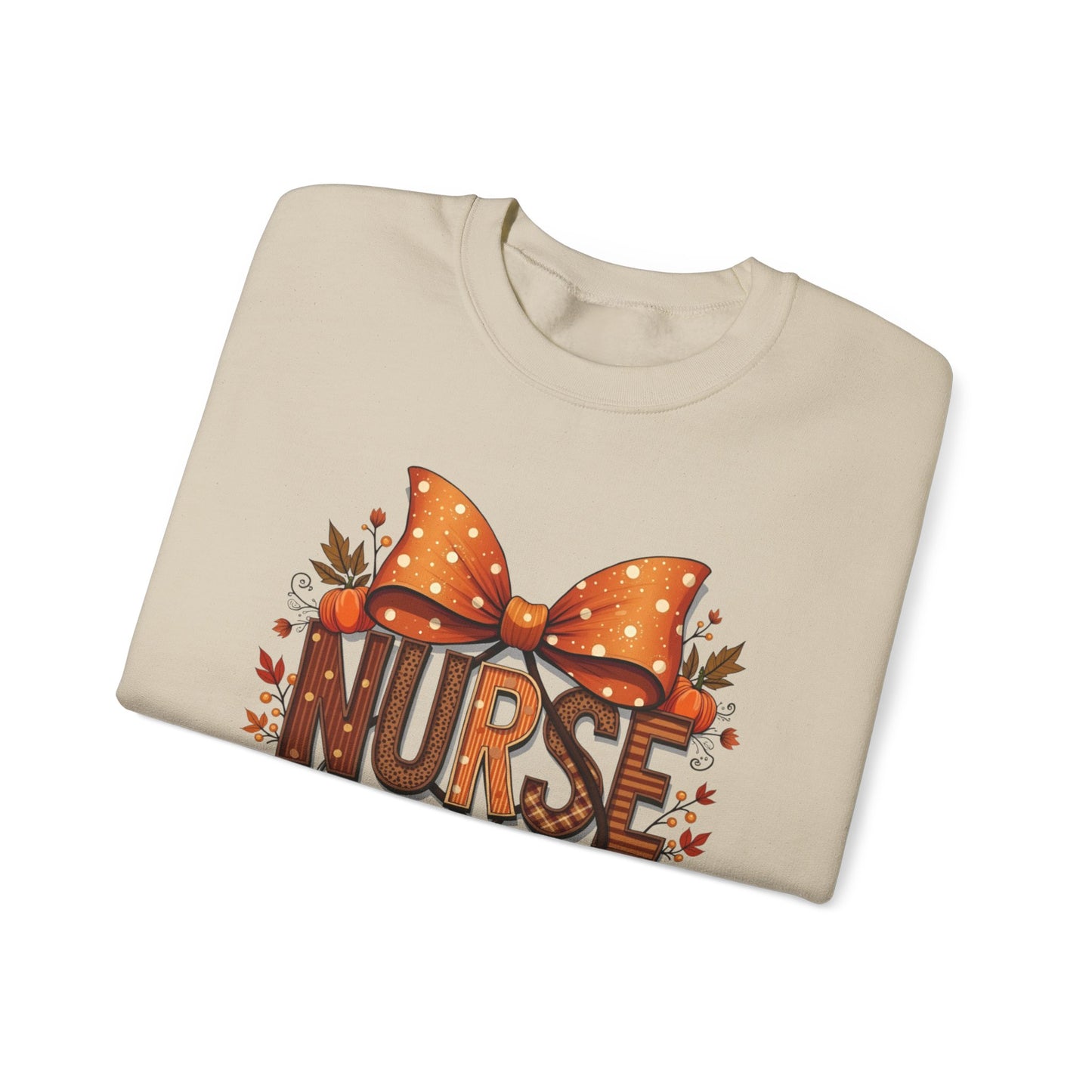 Nurse Crewneck Sweatshirt, DTF Transfer, Cozy Nursing Gift, Nurse Appreciation, Cute Nurse Apparel, Fall Fashion, Autumn Style