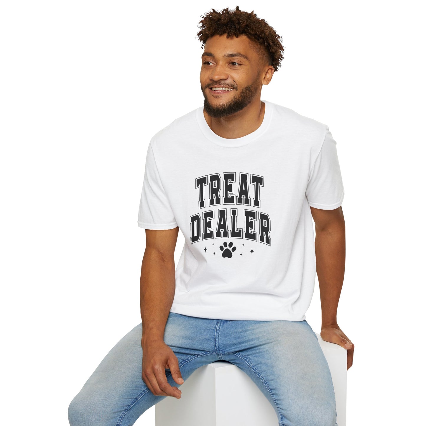 Funny Pet Lover T-Shirt - Treat Dealer - Unisex Softstyle Tee