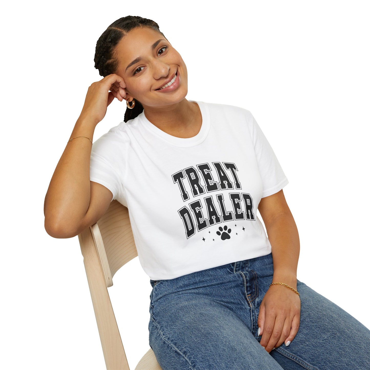 Funny Pet Lover T-Shirt - Treat Dealer - Unisex Softstyle Tee